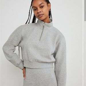 TNA Cozy Fleece Perfect 1/4 Zip Sweatshirt